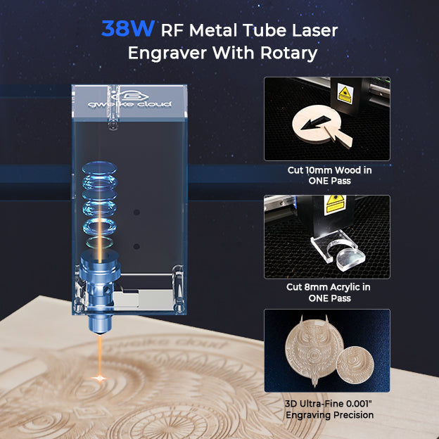 gweike cloud RF Metal Tube Laser Cutter & Engraver