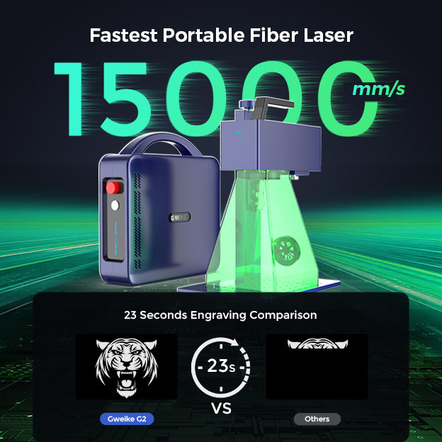 GWEIKE G2 20W/30W/50W Portable Fiber Laser Engraver